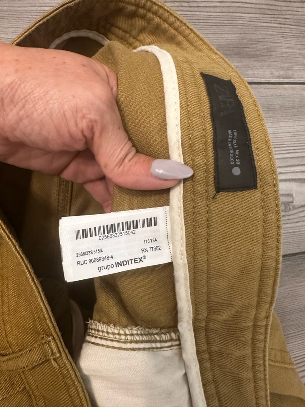 Zara Twill Utility Mid Rise Straight Pants - Picture 9 of 9